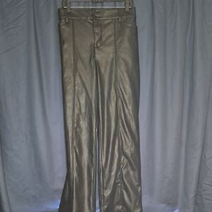 Torrid Black Pleather Slim Boot Pants